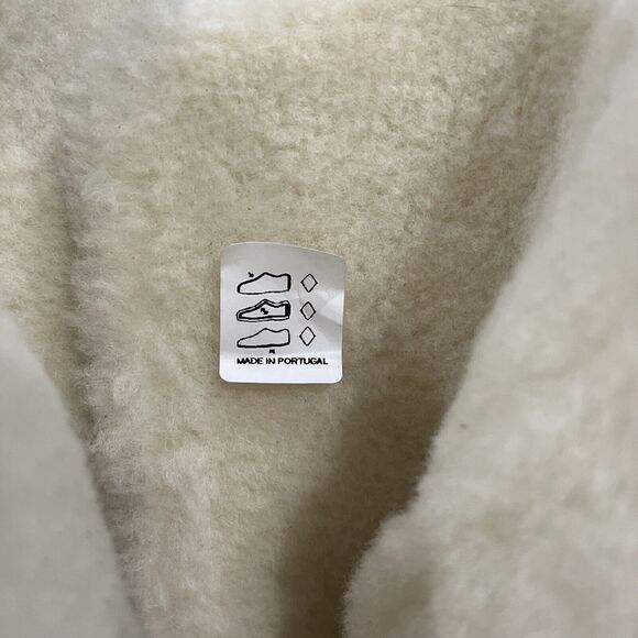 Po-Zu Zu Boots Size EU 38 US 7.5 Suede Sheepskin Slipper Gray Lace Up NWOB - Picture 9 of 10